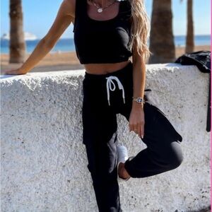 Black Women's 2 pc Sweatsuit